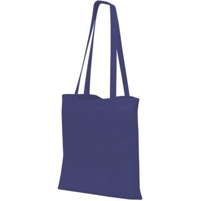 Picture of GUILDFORD COTTON SHOPPER TOTE SHOULDER BAG in Navy Blue