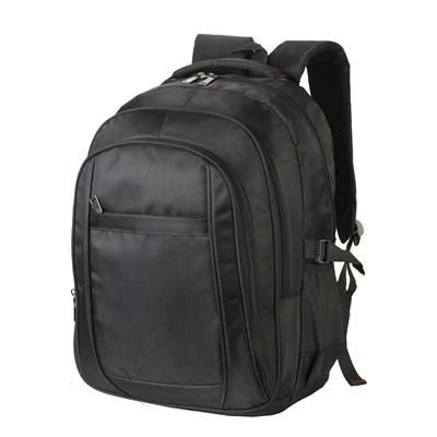 Picture of STUTTGART LAPTOP BACKPACK RUCKSACK in Black.