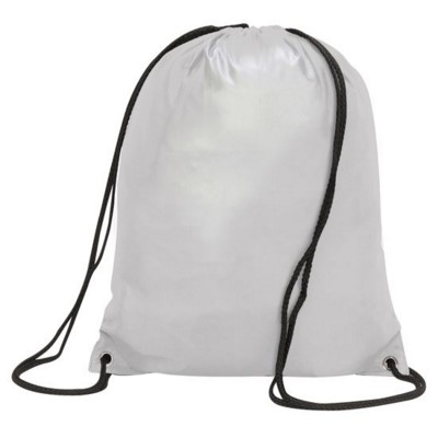 Picture of STAFFORD DRAWSTRING TOTE BACKPACK RUCKSACK in Silver