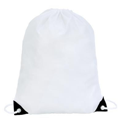 Picture of STAFFORD DRAWSTRING TOTE BACKPACK RUCKSACK in White