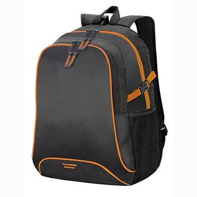 Picture of OSAKA BACKPACK RUCKSACK in Black & Orange