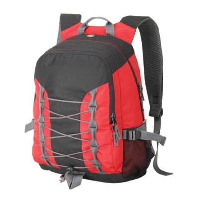 Picture of MIAMI BACKPACK RUCKSACK in Red & Black with Lace Front