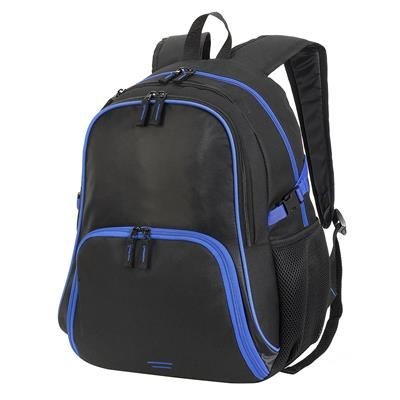 Picture of KYOTO ULTIMATE BACKPACK RUCKSACK in Black & Royal.
