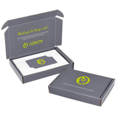 Picture of CORRUGATED DIGITAL GIFT CARD BOX - SIDE FOLDING