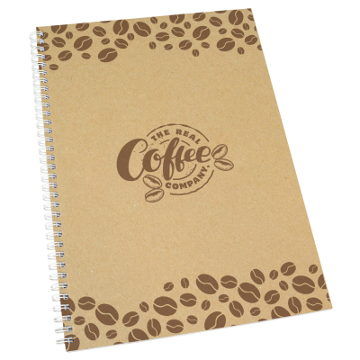 Picture of ENVIRO-SMART - A4 NATURAL COVER WIRO-BOUND PAD