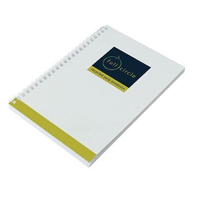 Picture of ENVIRO-SMART - A5 WHITE COVER WIRO-BOUND PAD