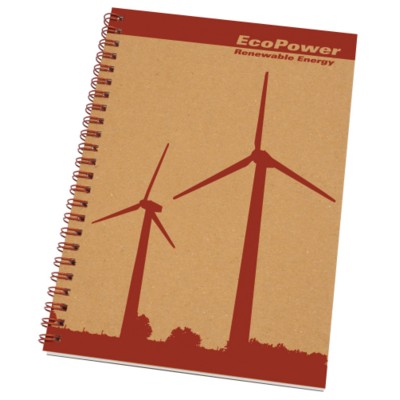 Picture of ENVIRO-SMART NATURAL COVER A5 SPIRAL WIRO BOUND NOTE PAD.