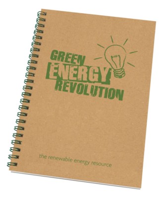 Picture of ENVIRO-SMART NATURAL COVER A6 SPIRAL WIRO BOUND NOTE PAD.