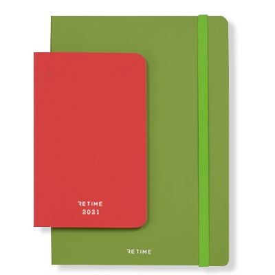 Picture of ECO-FRIENDLY ITALIAN BONDED LEATHER BOUND NOTE BOOK - DIARY.