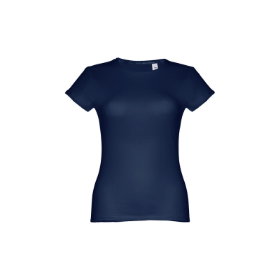 Picture of THC SOFIA WOMENS FITTED SHORT SLEEVE COTTON TEE SHIRT in Blue