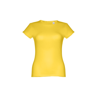Picture of THC SOFIA WOMENS FITTED SHORT SLEEVE COTTON TEE SHIRT in Yellow