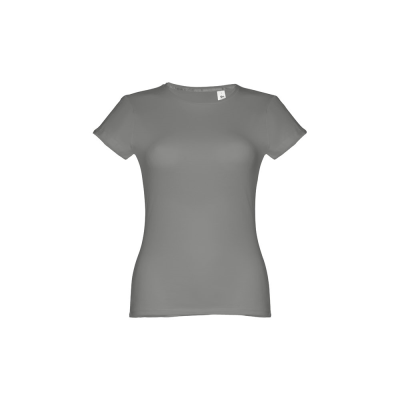 Picture of THC SOFIA WOMENS FITTED SHORT SLEEVE COTTON TEE SHIRT in Grey