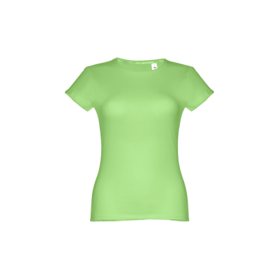 Picture of THC SOFIA WOMENS FITTED SHORT SLEEVE COTTON TEE SHIRT in Pale Green