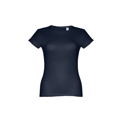 Picture of THC SOFIA WOMENS FITTED SHORT SLEEVE COTTON TEE SHIRT in Eclipse Blue