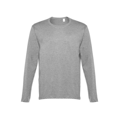Picture of THC BUCHAREST MENS LONG SLEEVE TEE SHIRT in Heather Pale Grey