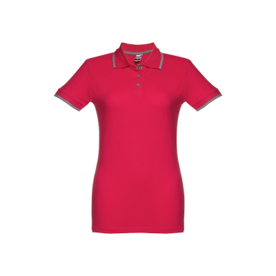 Picture of THC ROME LADIES WOMENS SLIM FIT POLO SHIRT in Red