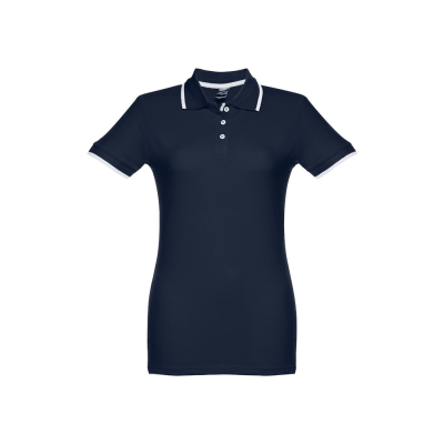 Picture of THC ROME LADIES WOMENS SLIM FIT POLO SHIRT in Navy Blue