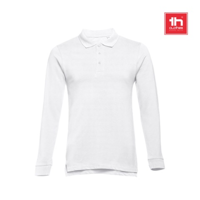 Picture of THC BERN WH MENS LONG SLEEVE POLO SHIRT