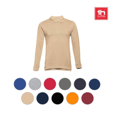 Picture of THC BERN MENS LONG SLEEVE POLO SHIRT