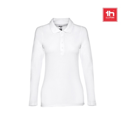 Picture of THC BERN LADIES WH LADIES LONG SLEEVE POLO SHIRT