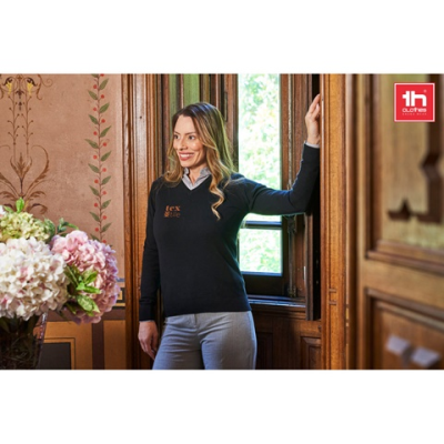 Picture of THC MILAN LADIES V-NECK PULLOVER FOR LADIES in Cotton & Polyamide