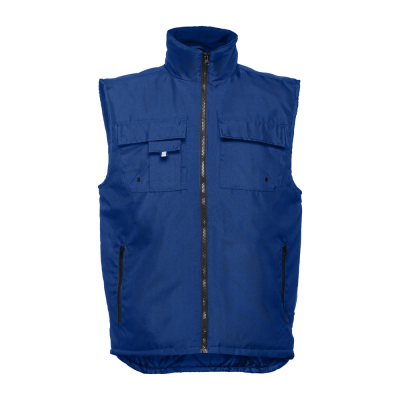 THC STOCKHOLM WORKWEAR PADDED BODYWARMER in Royal Blue