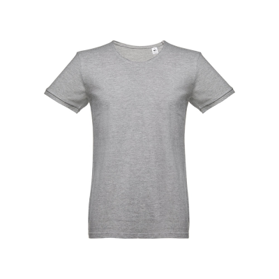Picture of THC SAN MARINO MENS SHORT-SLEEVED TEE SHIRT in Combed Cotton in Heather Pale Grey