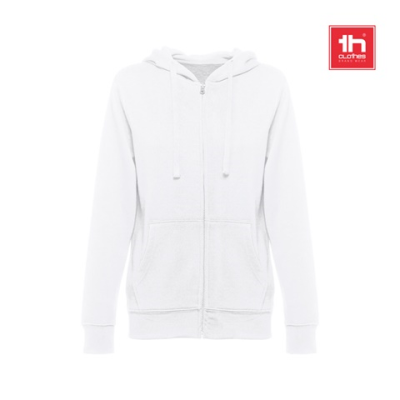 Picture of THC AMSTERDAM LADIES WH LADIES HOODED HOODY FULL ZIP SWEATSHIRT