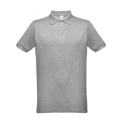 Picture of THC BERLIN 3XL MENS POLO SHIRT in Heather Pale Grey