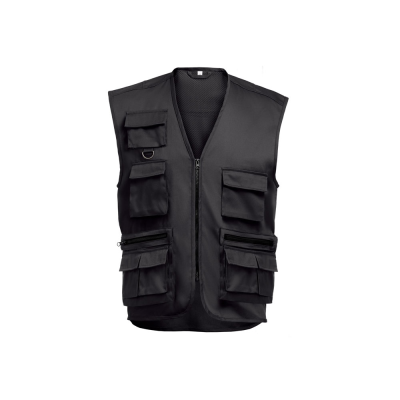 THC PIXEL 3XL MULTI-POCKET BODYWARMER in Black
