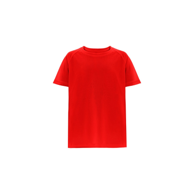 Picture of THC MOVE CHILDRENS KIDS TECHNICAL SHORT-SLEEVED POLYESTER TEE SHIRT in Red