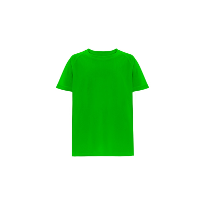 Picture of THC MOVE CHILDRENS KIDS TECHNICAL SHORT-SLEEVED POLYESTER TEE SHIRT in Lime Green