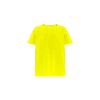 Picture of THC MOVE CHILDRENS KIDS TECHNICAL SHORT-SLEEVED POLYESTER TEE SHIRT in Hexachrome Yellow
