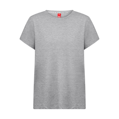 Picture of THC SOFIA REGULAR REGULAR CUT TEE SHIRT FOR LADIES in Heather Pale Grey
