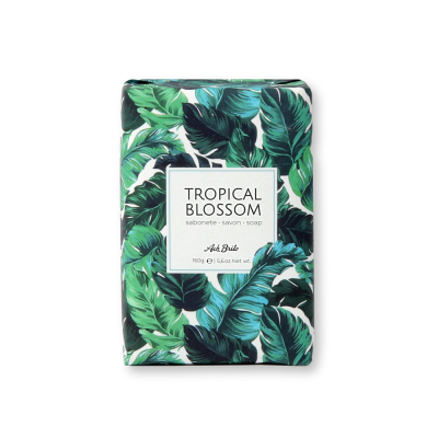 Picture of TROPICAL BLOSSOM SOAPS ENRICHED with Olive Oil in Dark Green