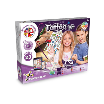 TATTOO FACTORY KIT I EDUCATIONAL GAME FOR CHILDRENS in Assorted