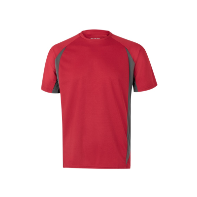 Picture of VL SLAYER TWO-TONE BIRD-EYE TECHNICAL TEE SHIRT in Red