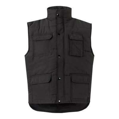 VL MEFITIS MULTI-POCKET PADDED VEST in Black