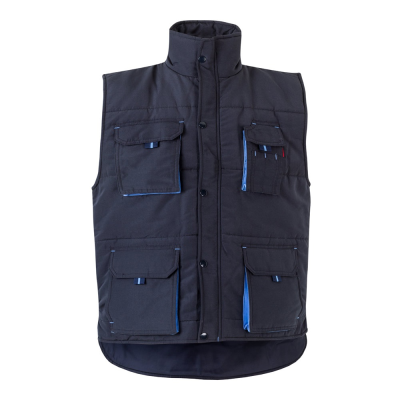 VL NERGAL PADDED VEST, TWO-TONE, MULTI-POCKET in Navy Blue