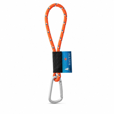 PRINTED SAMPLE OF LANYARD NAUTIC SHORT in Hexachrome Orange