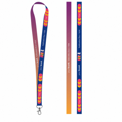 PRINTED SAMPLE OF LANYARD SUBLIMATION LONG II in 301 - White