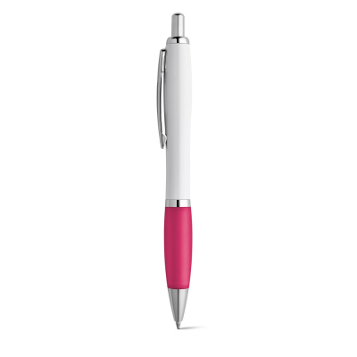 Picture of MOVE ABS BALL PEN with Clip & Metal Trim in Pink