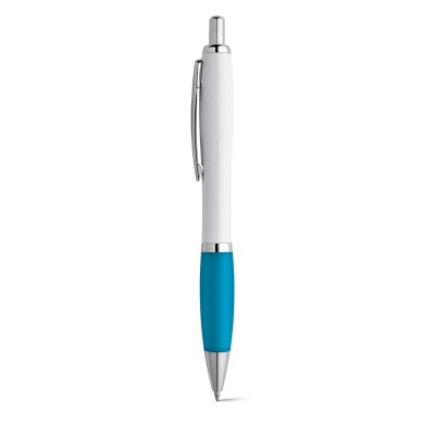 Picture of MOVE ABS BALL PEN with Clip & Metal Trim in Light Blue