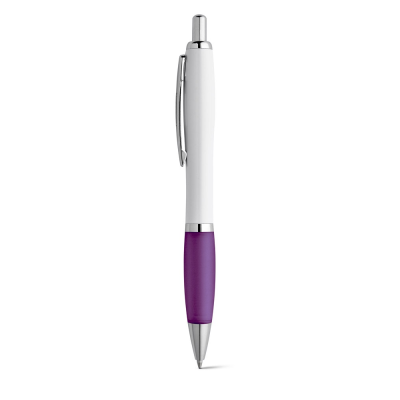 Picture of MOVE ABS BALL PEN with Clip & Metal Trim in Purple