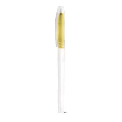 Picture of LUCY PP BALL PEN with Colour Nose Cone in Yellow