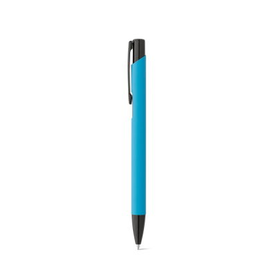 Picture of POPPINS SOFT TOUCH ALUMINIUM METAL BALL PEN in Light Blue