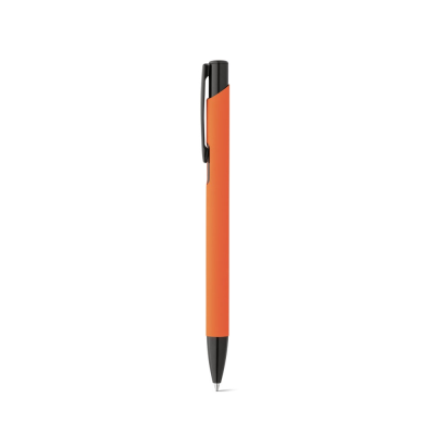 Picture of POPPINS SOFT TOUCH ALUMINIUM METAL BALL PEN in Orange