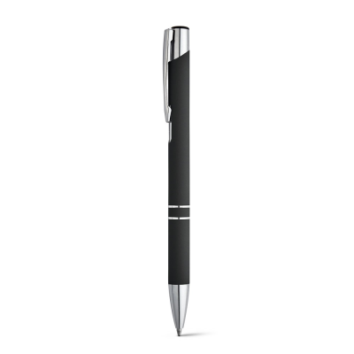 Picture of BETA SOFT SOFT TOUCH ALUMINIUM METAL BALL PEN in Black