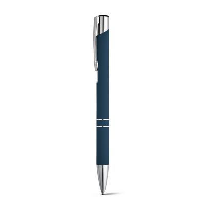 Picture of BETA SOFT SOFT TOUCH ALUMINIUM METAL BALL PEN in Blue
