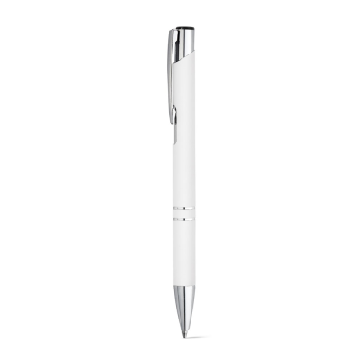 Picture of BETA SOFT SOFT TOUCH ALUMINIUM METAL BALL PEN in White